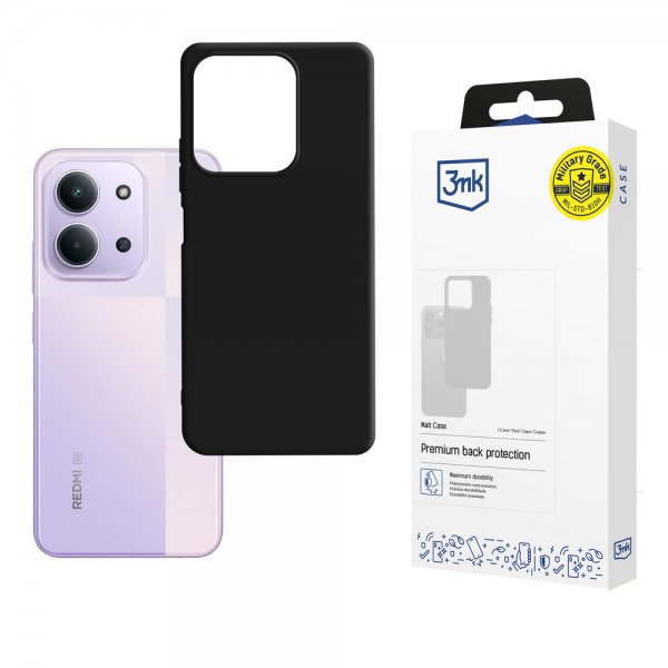 3mk Xiaomi Redmi 15C Deksel Matt Etui Svart