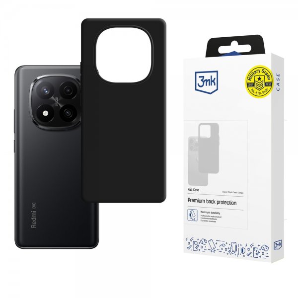 3mk Xiaomi Redmi Note 15 Pro 5G Deksel Matt Etui Svart