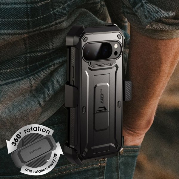 Supcase Google Pixel 10/Pixel 10 Pro Deksel UB Pro Svart
