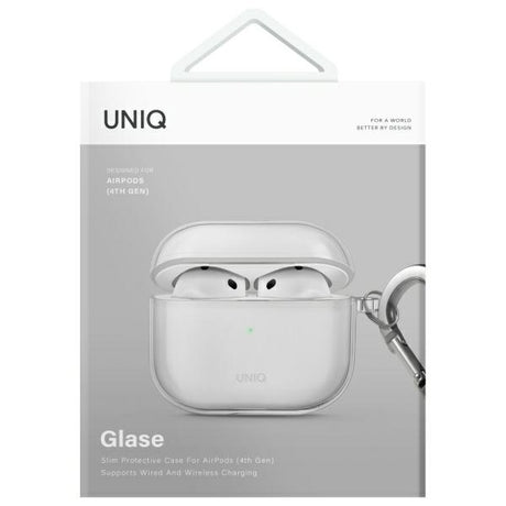 UNIQ AirPods 4 Deksel Glase Transparent