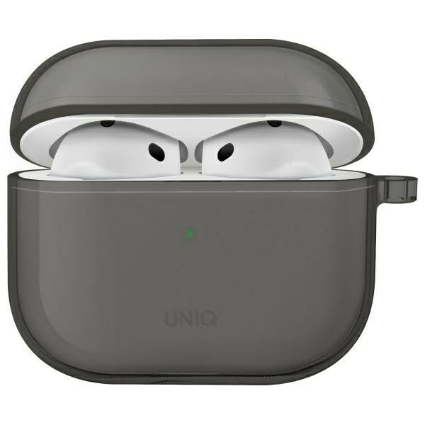UNIQ AirPods 4 Deksel Glase Svart