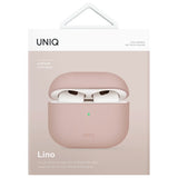 UNIQ AirPods 4 Deksel Lino Rosa