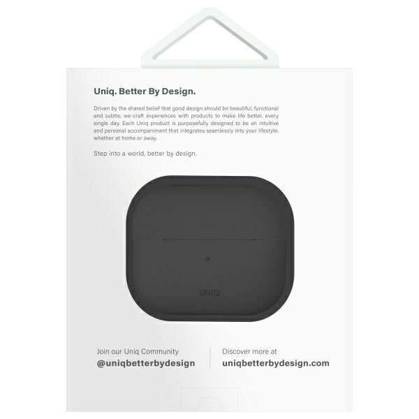 UNIQ AirPods 4 Deksel Lino Grå