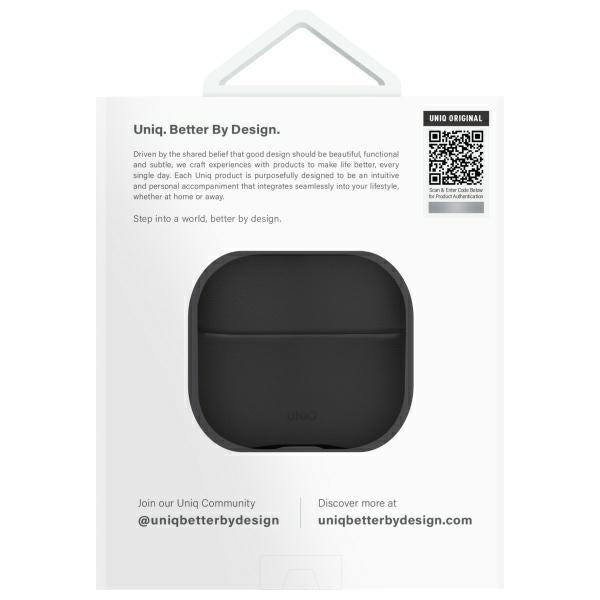 UNIQ AirPods 4 Deksel Lyden DS Svart