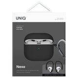 UNIQ AirPods 4 Deksel Earhooks Nexo Svart