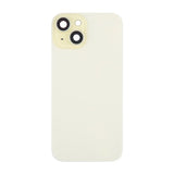 iPhone 15 Plus baksideglass med magnet og kameralinse - gul