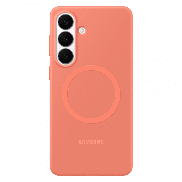 Samsung Original Galaxy S26 Plus Deksel Silicone Magnet Case Coral Red