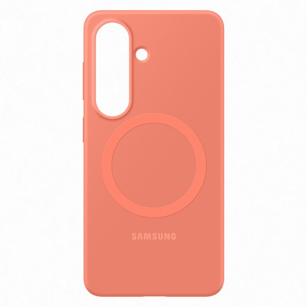 Samsung Original Galaxy S26 Plus Deksel Silicone Magnet Case Coral Red