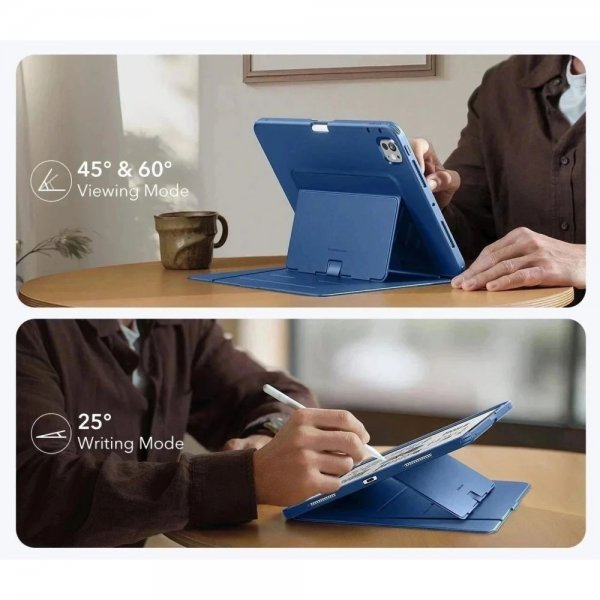 ESR iPad Pro 11 (M4/M5) Etui Flip Hybrid Blå