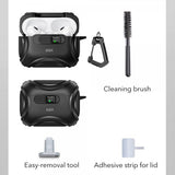 ESR AirPods Pro 3 Deksel Cyber ​​FlickLock MagSafe Svart