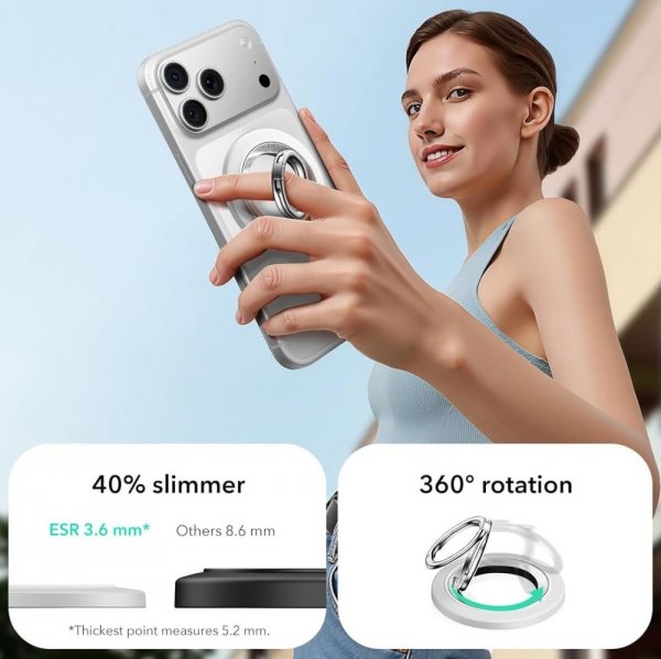ESR MagSafe Holder HaloLock Phone Holder Hvit