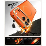 Supcase iPhone 17 Pro Deksel Ares Flip MagSafe Oransje