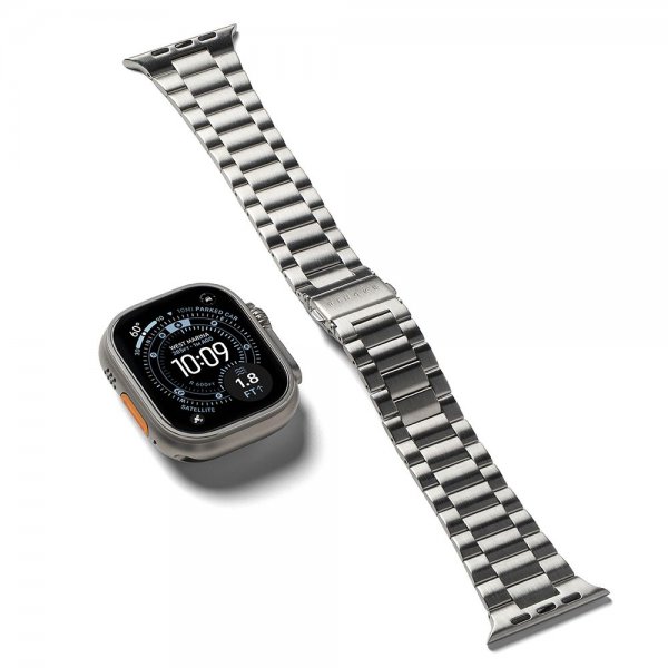 Ringke Apple Watch 44/45/46mm/Ultra 49mm  Armbånd Metal One Air Sølv