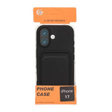 iPhone 17 Deksel Kortholder Svart