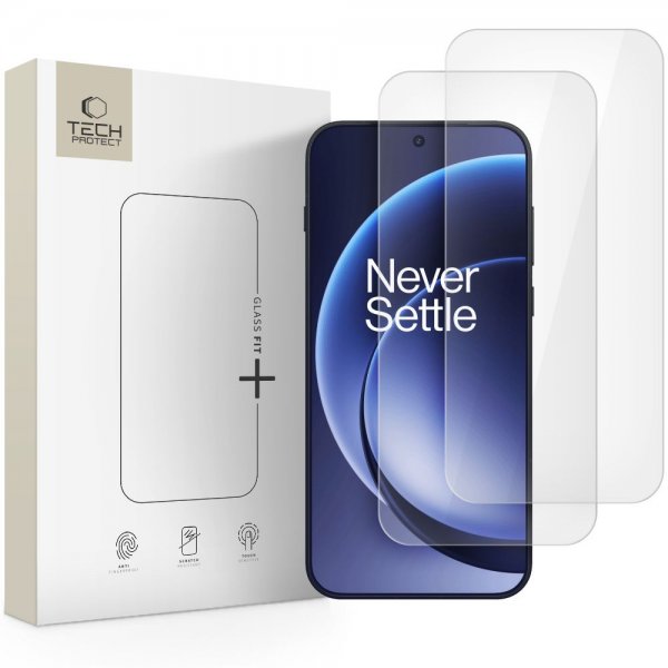 Tech-Protect OnePlus 15 Skjermbeskytter Glass Fit+ 2-pakning