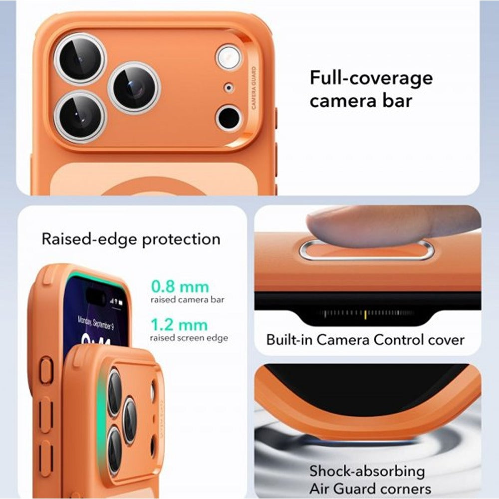 ESR iPhone 17 Pro Max Deksel Classic Hybrid MagSafe Oransje
