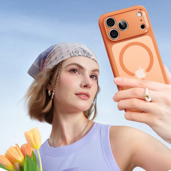 ESR iPhone 17 Pro Max Deksel Classic Hybrid MagSafe Oransje