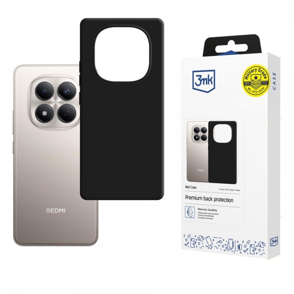 3mk Xiaomi Redmi Note 15 Pro Deksel Matt Etui Svart