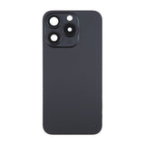 iPhone 15 Pro baksideglass med magnet og kameralinse - svart titan