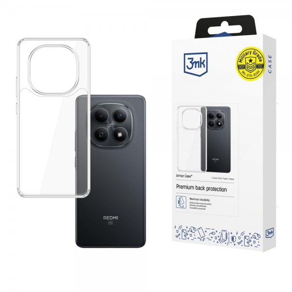 3mk Xiaomi Redmi Note 15/Xiaomi Redmi Note 15 5G Deksel Armor Etui Transparent