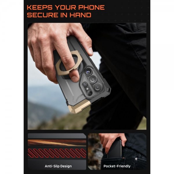 Supcase Samsung Galaxy S26 Ultra Deksel UB Grip MagSafe Svart Gull