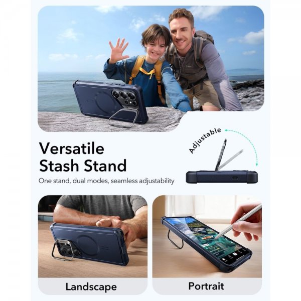 ESR Samsung Galaxy S26 Ultra Deksel Cyber ​​Tough Kickstand MagSafe Svart