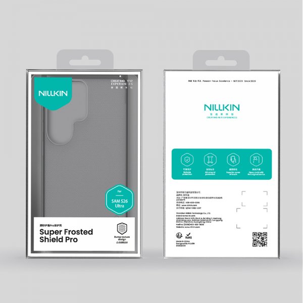 Nillkin Samsung Galaxy S26 Deksel Super Frosted Shield Pro Transparent Svart