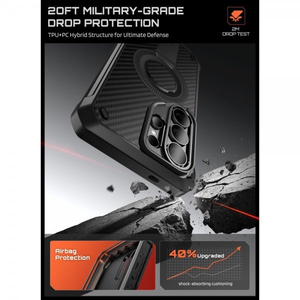 Supcase Samsung Galaxy S26 Ultra Deksel UB Pro MagSafe Aramid Svart