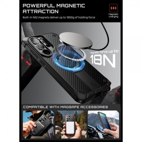 Supcase Samsung Galaxy S26 Ultra Deksel UB Pro MagSafe Aramid Svart