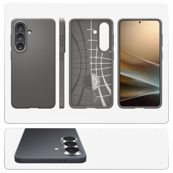 Spigen Samsung Galaxy S26 Deksel Liquid Air Marble Gray