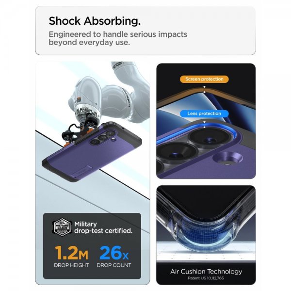 Spigen Samsung Galaxy S26 Deksel Tough Armor MagFit Ash Violet