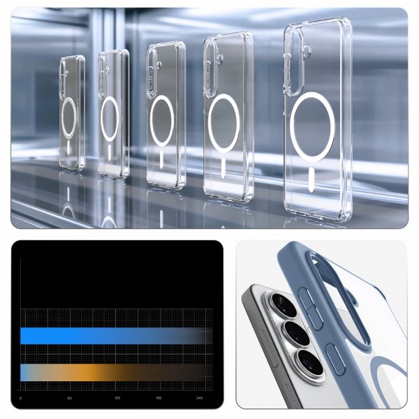 Spigen Samsung Galaxy S26 Deksel Ultra Hybrid MagFit Light Blue