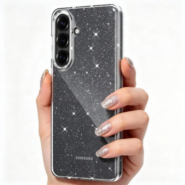 Tech-Protect Samsung Galaxy S26 Plus Deksel FlexAir Transparent Glitter