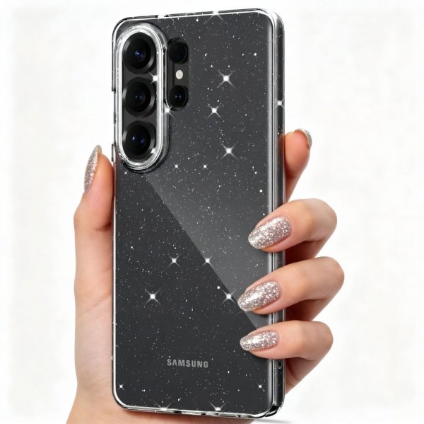 Tech-Protect Samsung Galaxy S26 Ultra Deksel FlexAir Transparent Glitter
