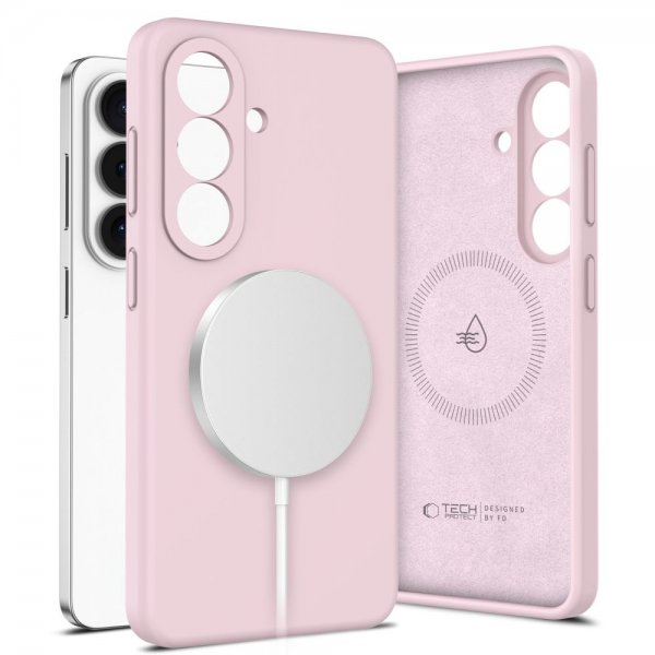 Tech-Protect Samsung Galaxy S26 Deksel Silicone MagSafe Rosa