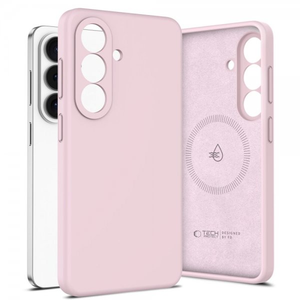 Tech-Protect Samsung Galaxy S26 Plus Deksel Silicone MagSafe Rosa