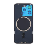iPhone 15 Pro Bakside Glass med Magnet og Kameralinse - Naturlig Titan