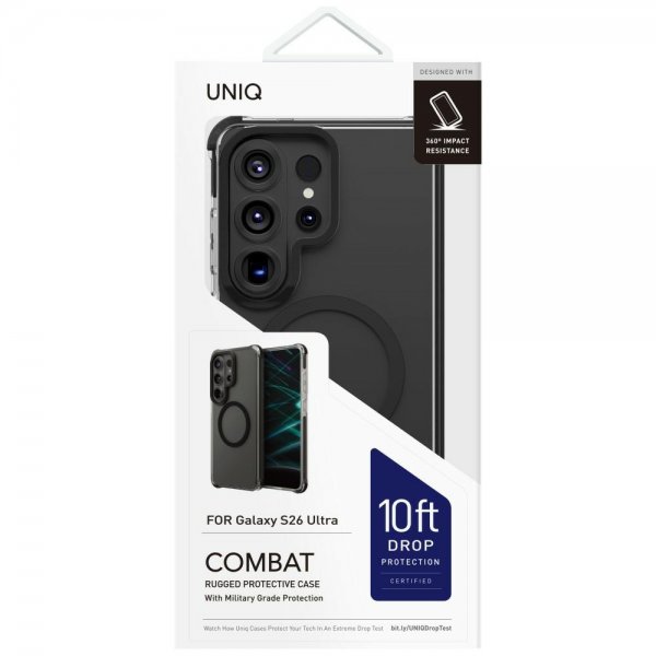 UNIQ Samsung Galaxy S26 Ultra Deksel Combat MagClick Svart