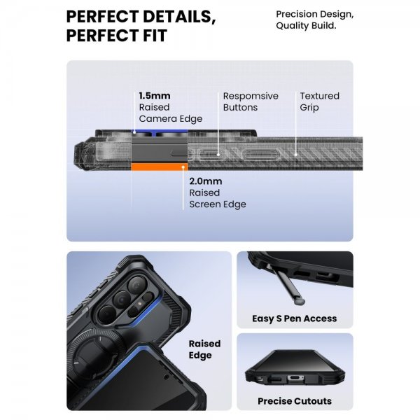 Supcase Samsung Galaxy S26 Ultra Deksel ArmorBox Clip MagSafe Svart