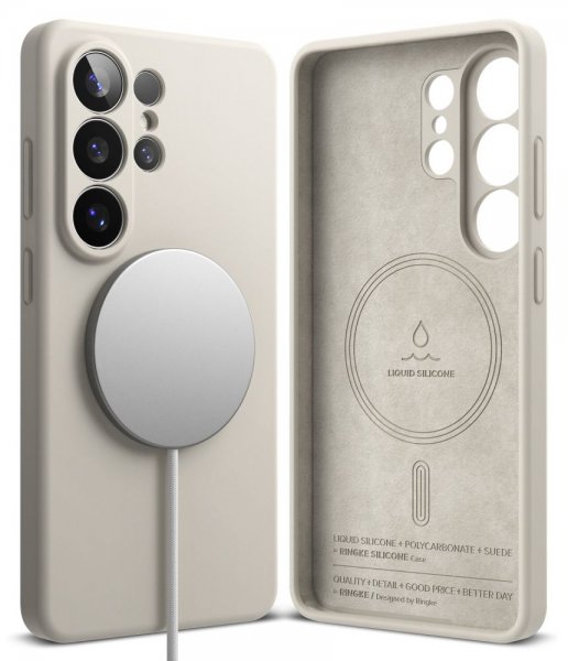 Ringke Samsung Galaxy S26 Ultra Deksel Silicone Magnetic Beige