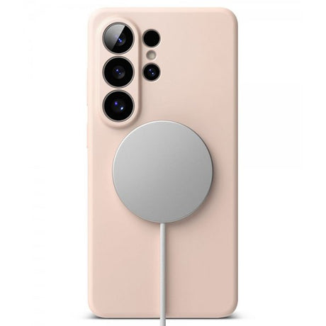Ringke Samsung Galaxy S26 Ultra Deksel Silicone Magnetic Rosa