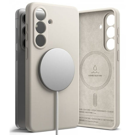 Ringke Samsung Galaxy S26 Plus Deksel Silicone Magnetic Beige