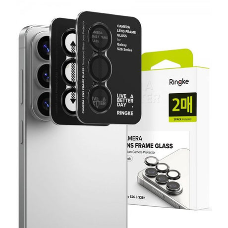 Ringke Samsung Galaxy S26/Galaxy S26 Plus Kamerabeskytter Camera Lens Frame 2-pakning