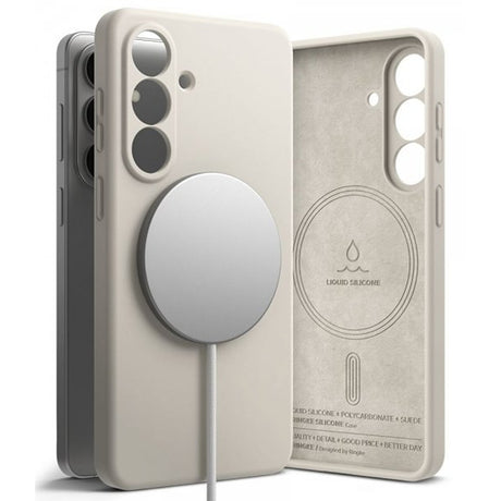 Ringke Samsung Galaxy S26 Deksel Silicone Magnetic Beige