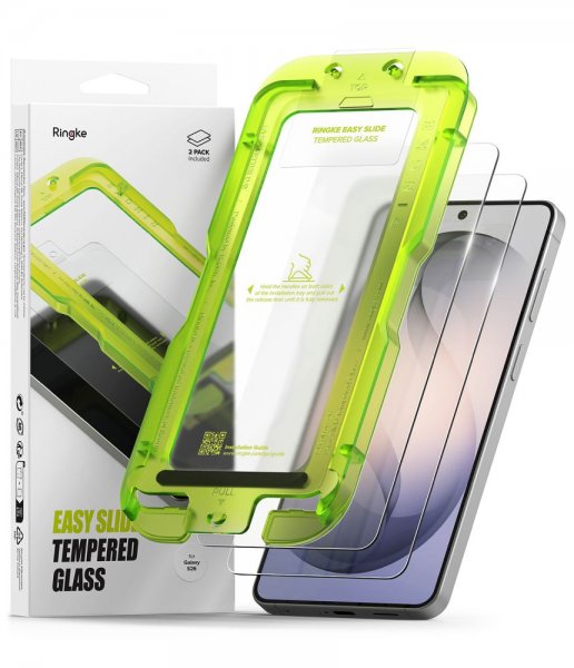 Ringke Samsung Galaxy S26 Skjermbeskytter Easy Slide 2-pakning