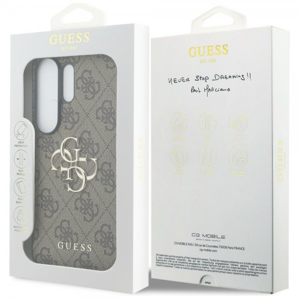 Guess Samsung Galaxy S26 Ultra Deksel 4G Metal Logo Brun