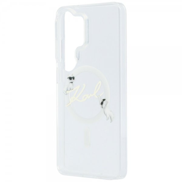 Karl Lagerfeld Samsung Galaxy S26 Ultra Deksel Script MagSafe Transparent