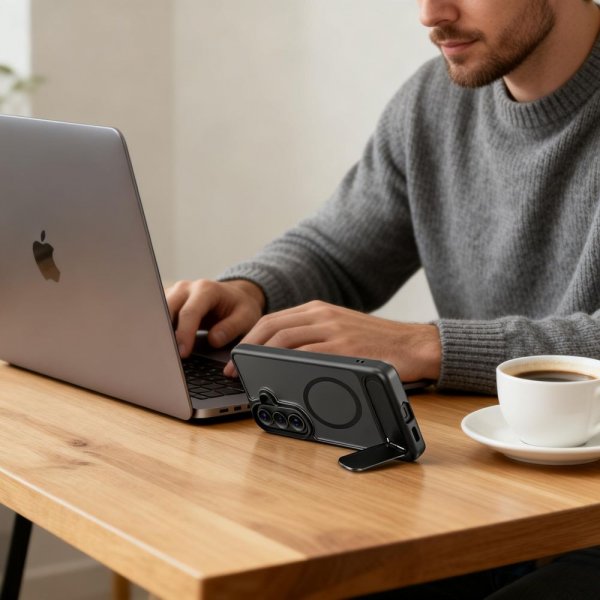 Tech-Protect Samsung Galaxy S26 Plus Deksel MagRack MagSafe Svart