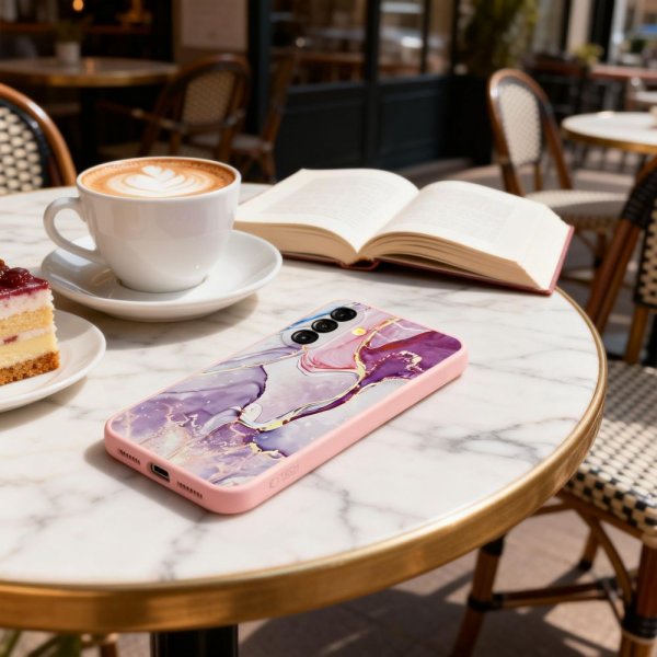 Tech-Protect Samsung Galaxy A57 Deksel Icon Pink Marble