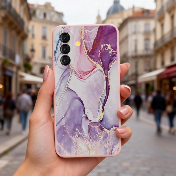 Tech-Protect Samsung Galaxy A57 Deksel Icon Pink Marble